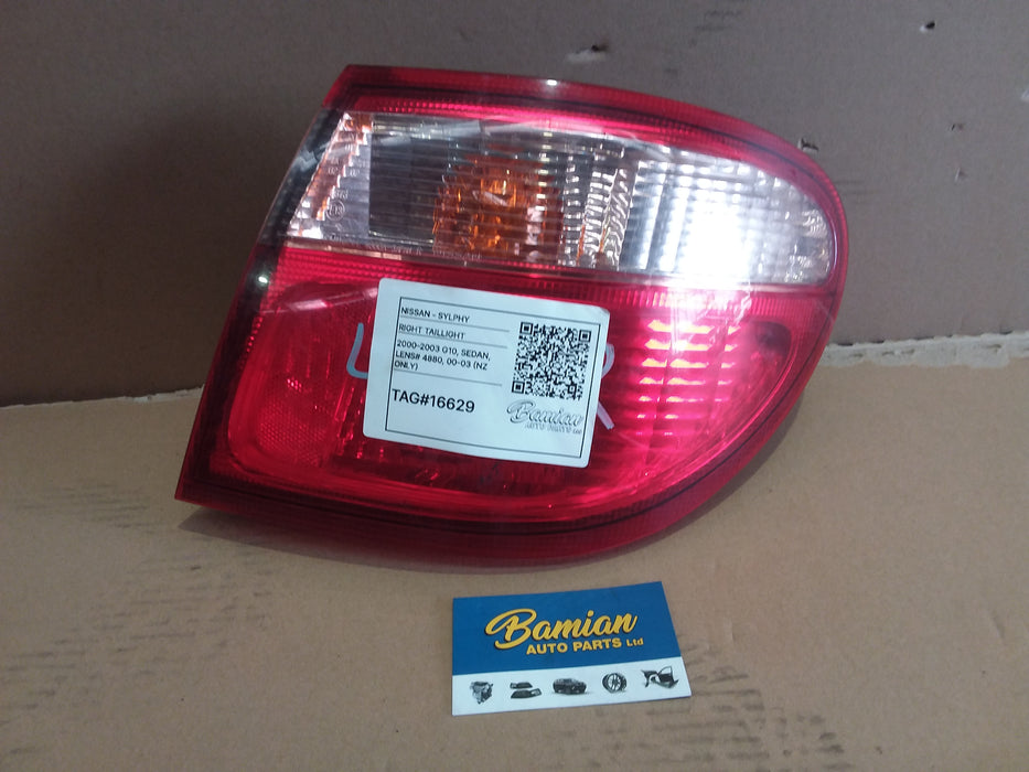 2001, Nissan, Sylphy, Right Taillight