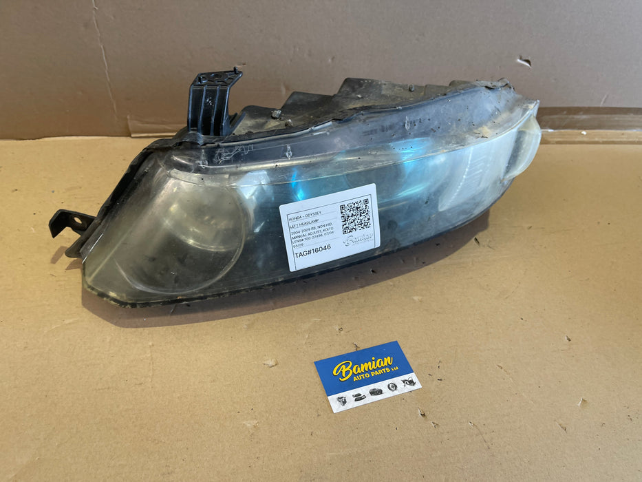 2005, Honda, Odyssey, Left Headlamp