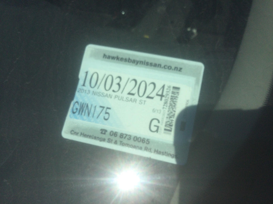2013 Nissan Pulsar ST  5716 - Used parts for sale