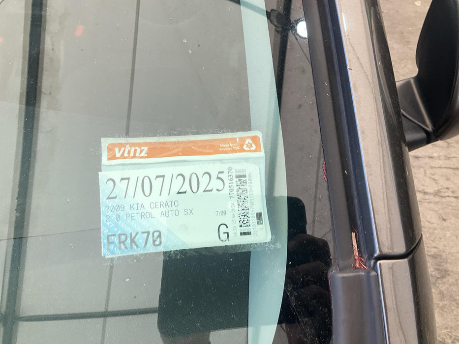 2009 Kia Cerato SLI TD 6143 - Used parts for sale