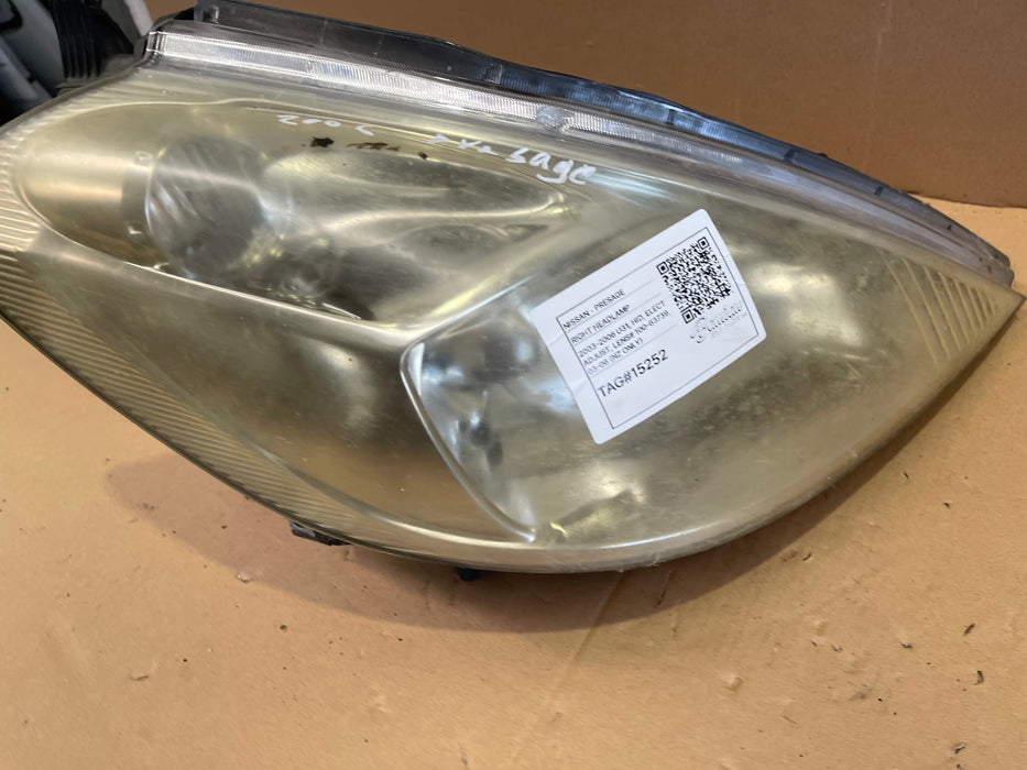 2006, Nissan, Presage, Right Headlamp