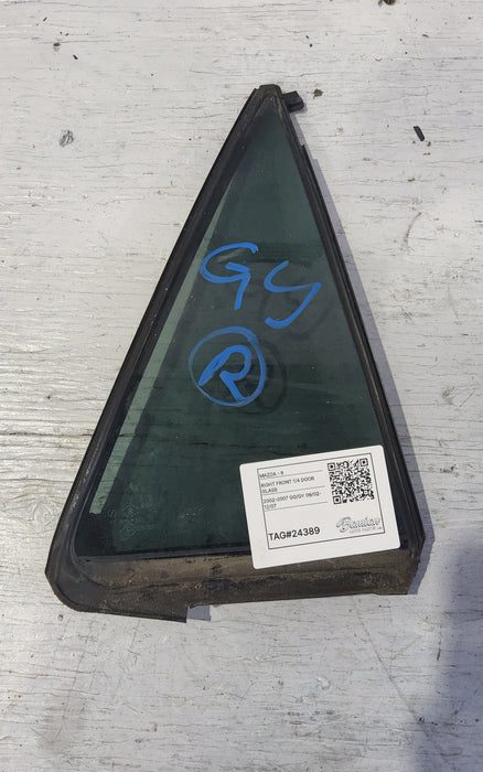 2002, Mazda, 6, Right Front Quarter Door Glass