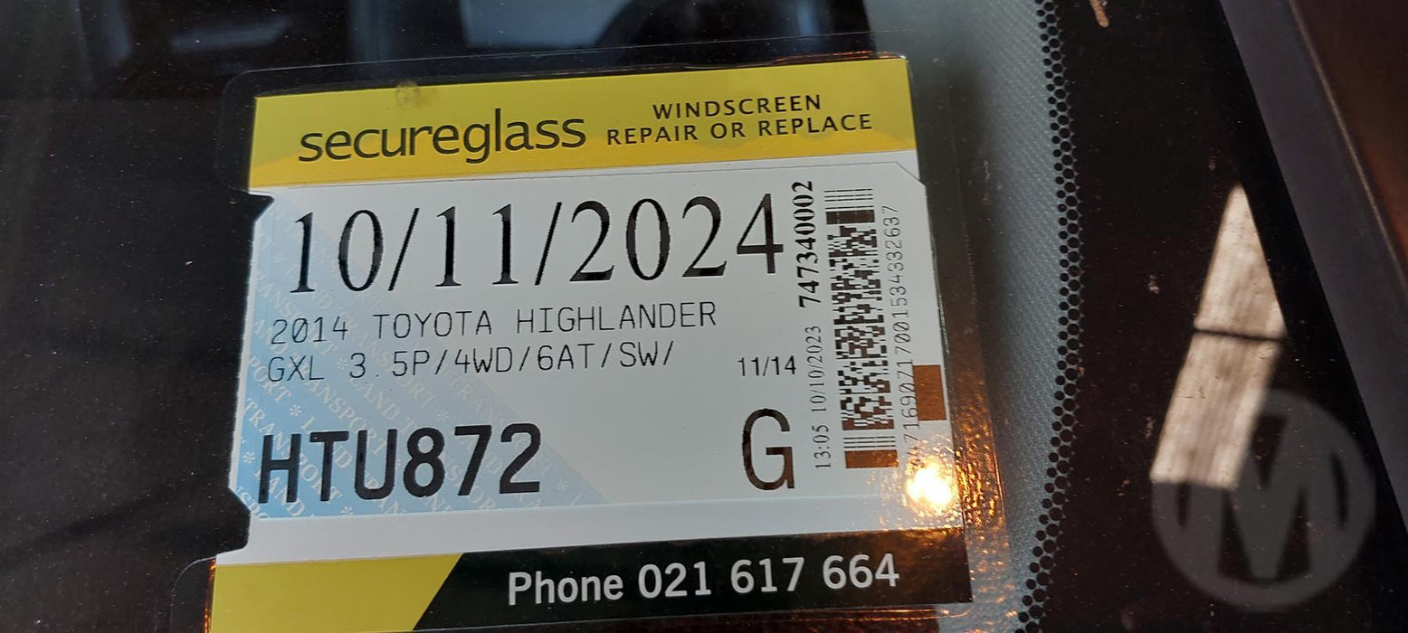 2014 Toyota Highlander GXL 3.5P/4WD/6AT/SW/  5721 - Used parts for sale