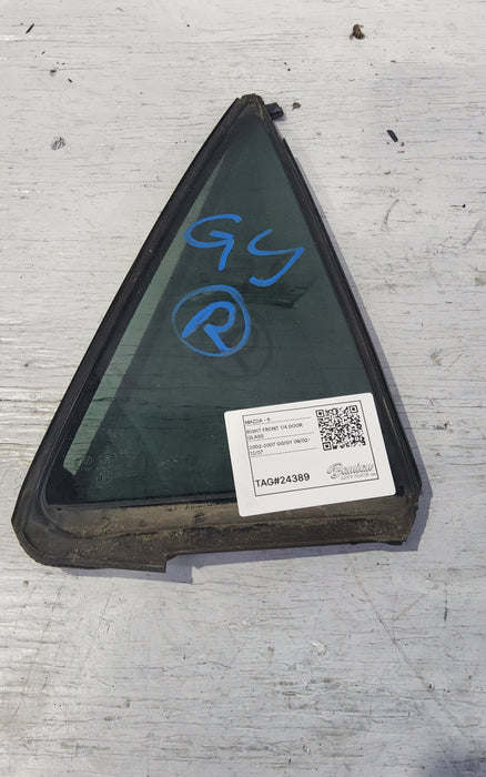 2002, Mazda, 6, Right Front Quarter Door Glass