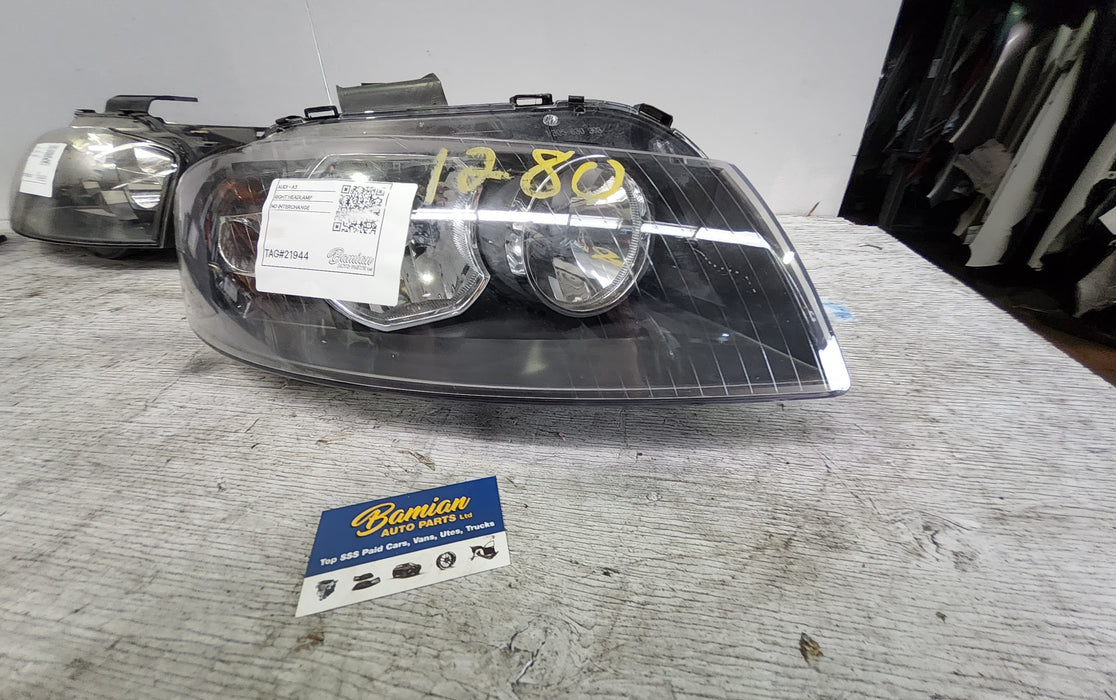 2005, Audi, A3, Right Headlamp