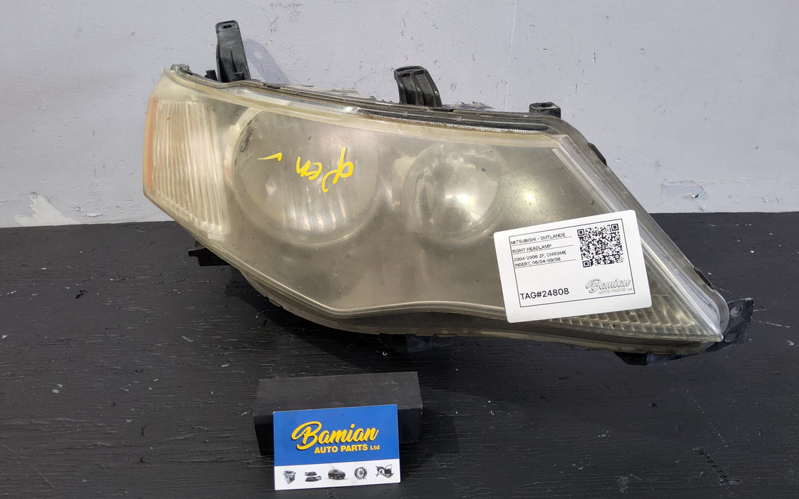 2004, Mitsubishi, Outlander, Right Headlamp