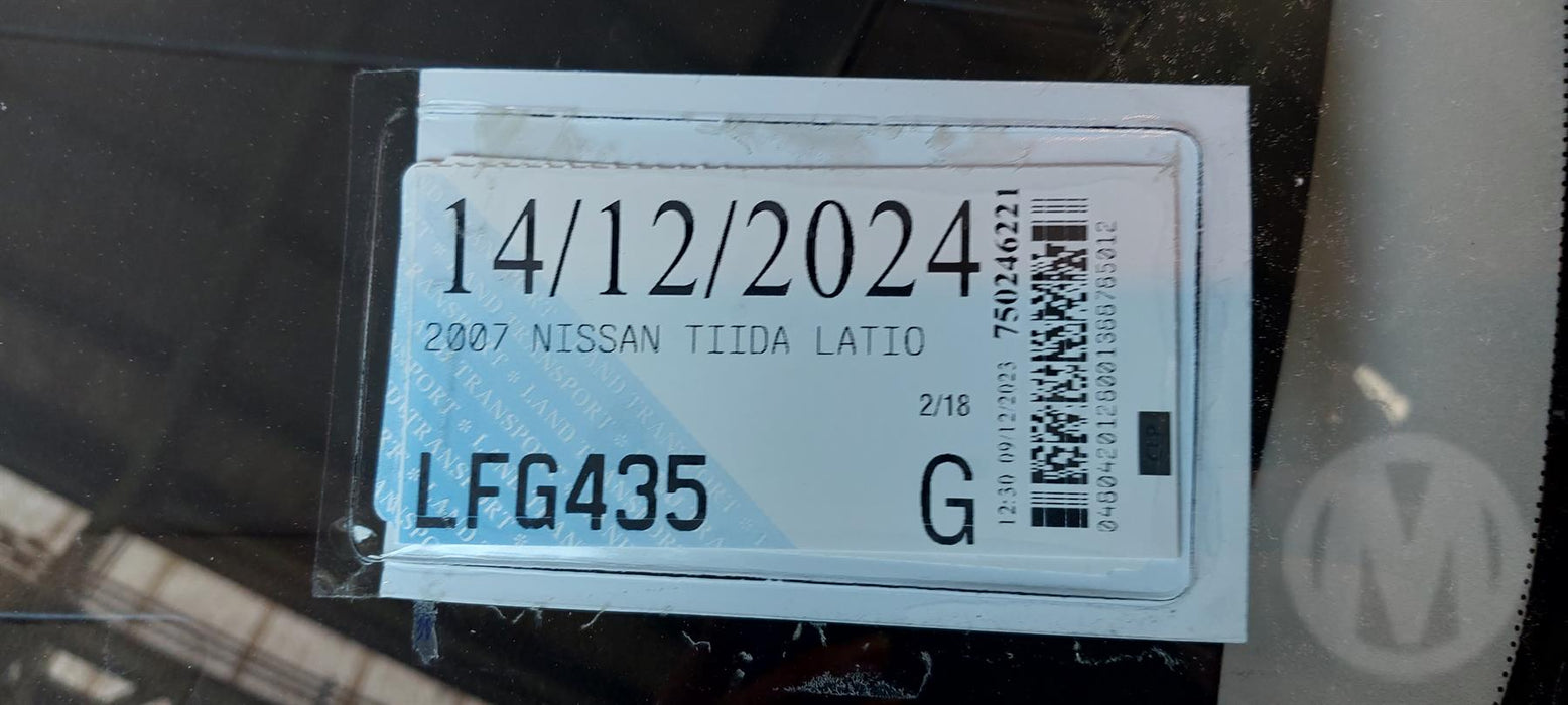 2007, Nissan, Tiida, LATIO, SC11-101556