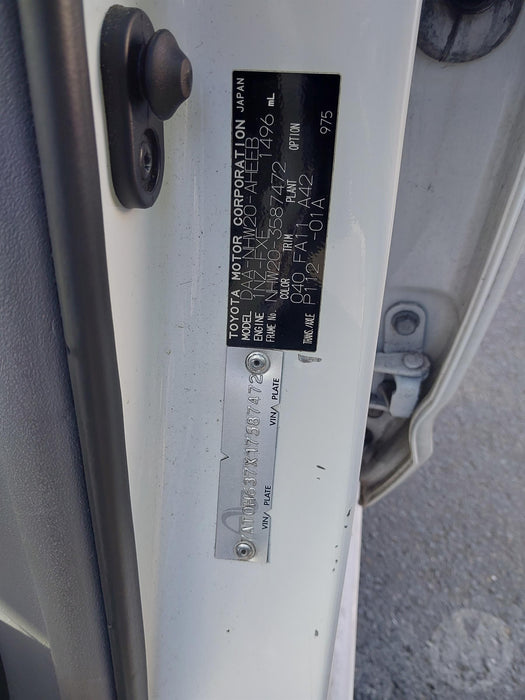 2012, Toyota, Prius, Hybrid, NHW20-3587472