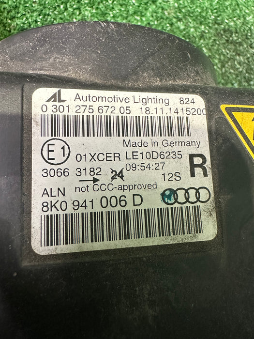 49254 2012 Audi A4  B8 Right Headlamp