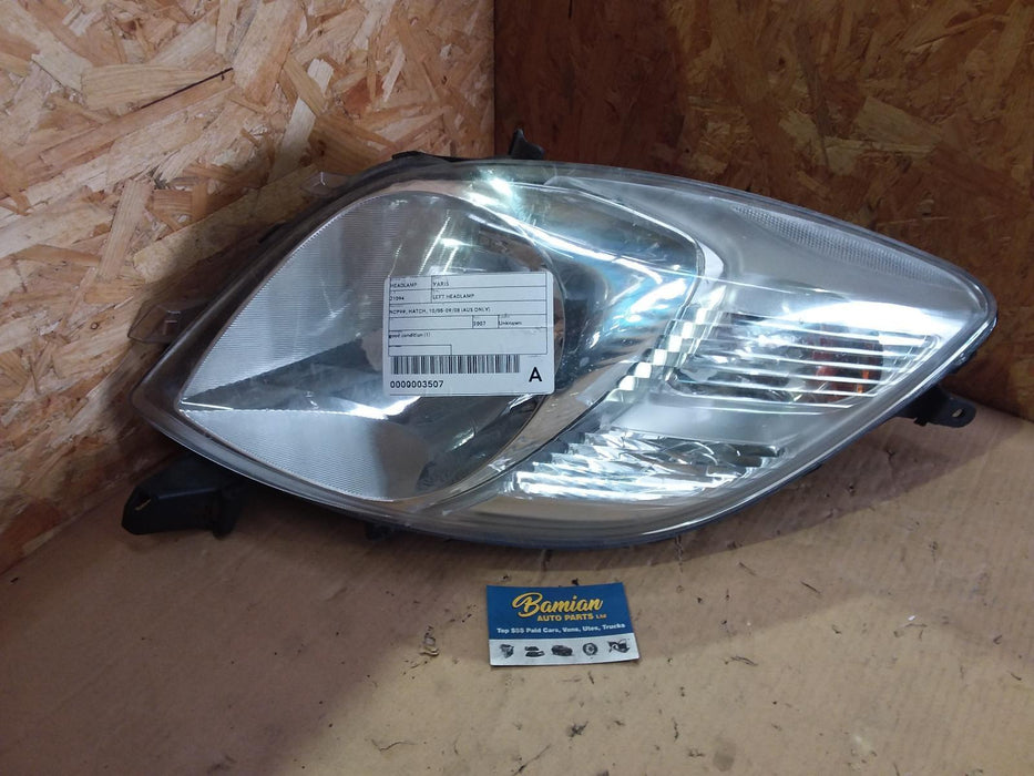 2007 Toyota Yaris Yaris Yaris Left Headlamp