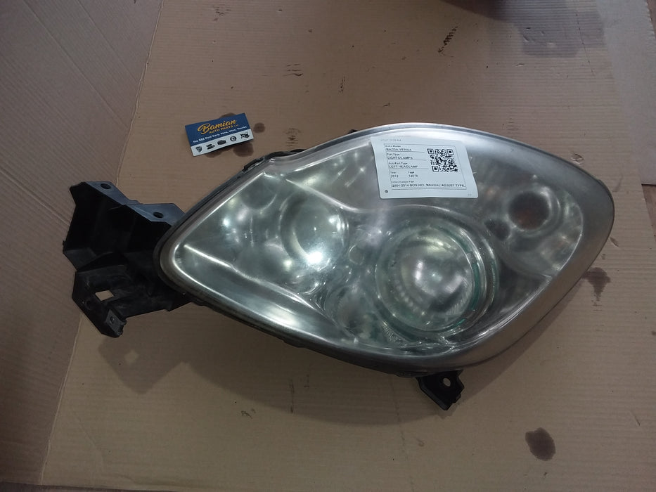 2012, Mazda, Verisa, Left Headlamp