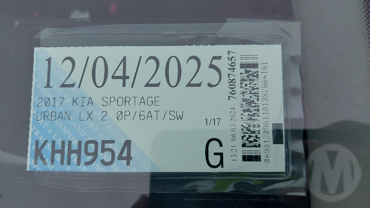 2017 Kia Sportage URBAN LX 2.0P/6AT/SW  4980 - Used parts for sale