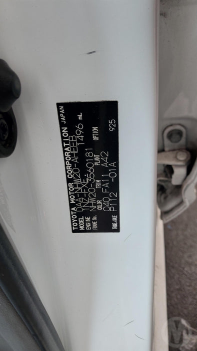 2009 Toyota Prius Hybrid W20 6368 - Used parts for sale
