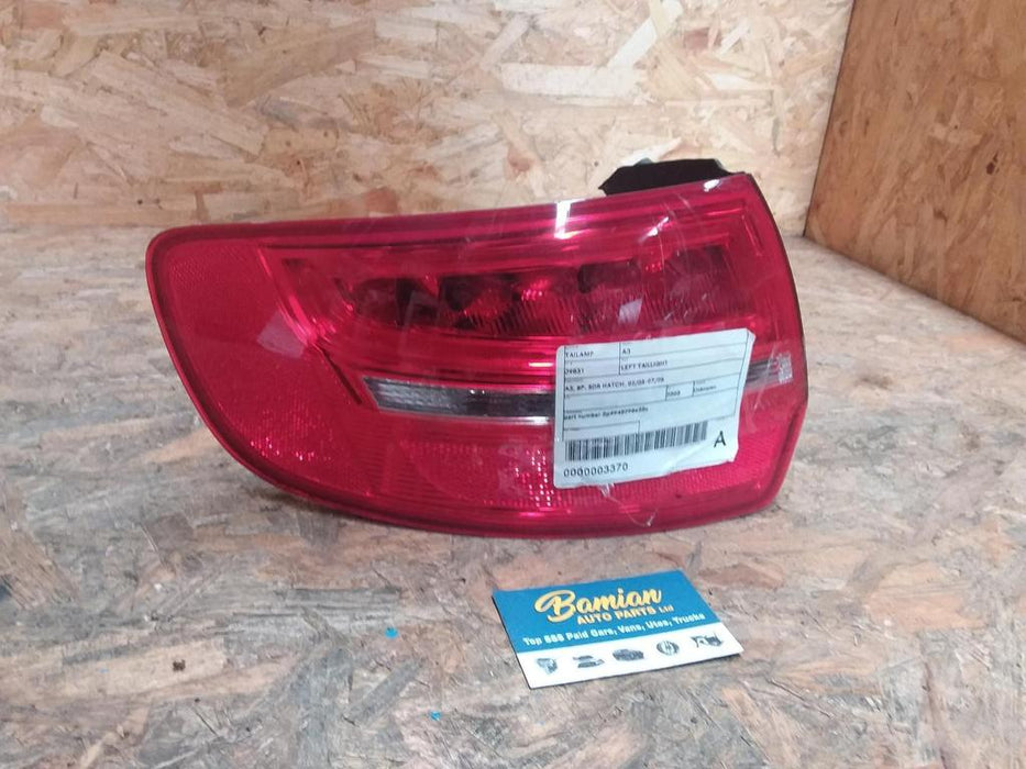 Audi A3 A3  Left Taillight