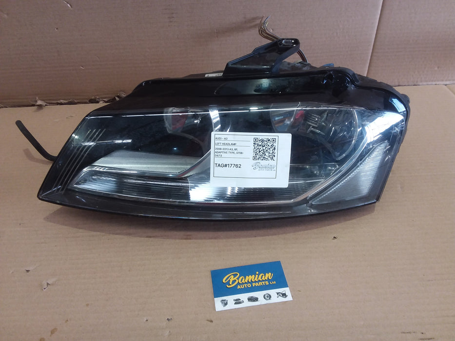 2009, Audi, A3, Left Headlamp