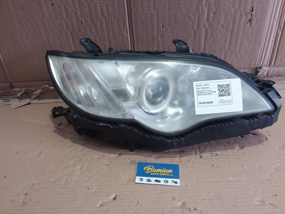 2007, Subaru, Liberty, Legacy, Right Headlamp