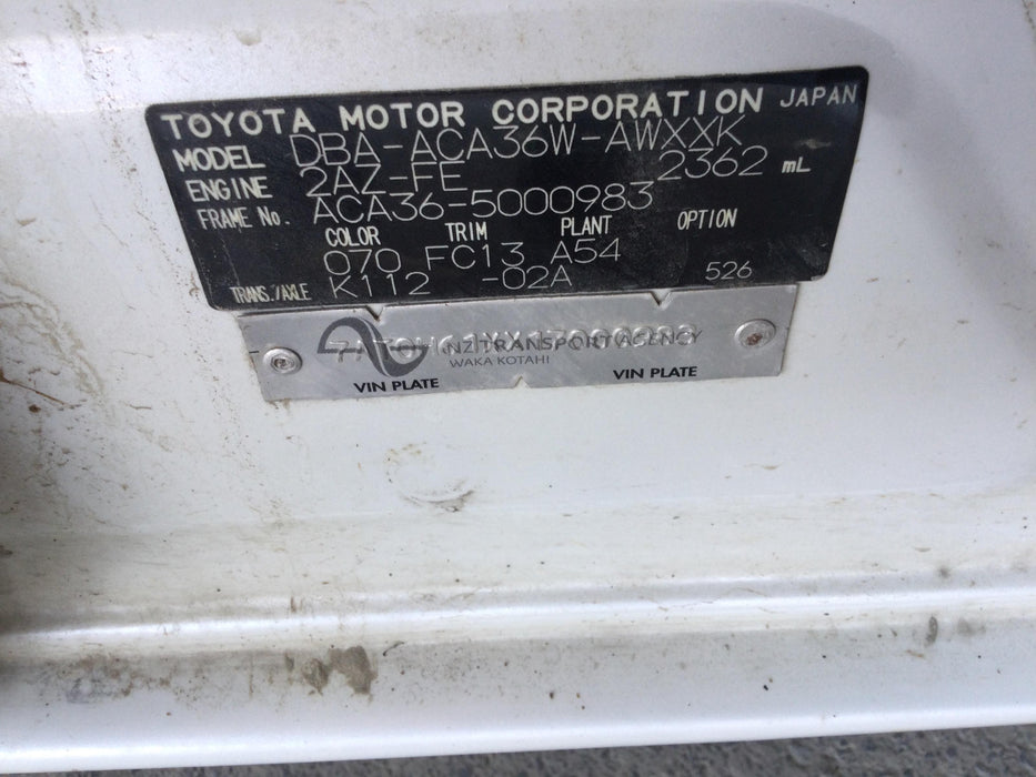 2006 Toyota RAV4  A30 5937 - Used parts for sale