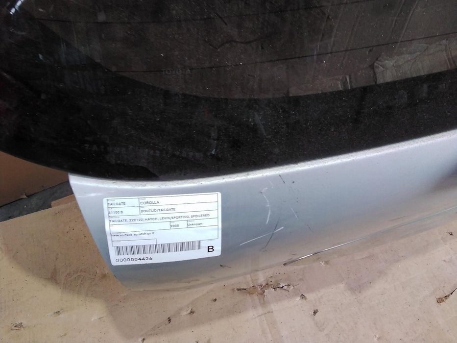 Toyota Corolla Allex  Bootlid/Tailgate