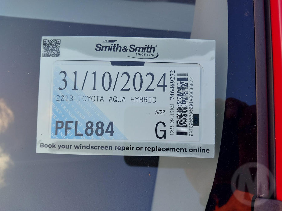 2013 Toyota Aqua Hybrid  4933 - Used parts for sale