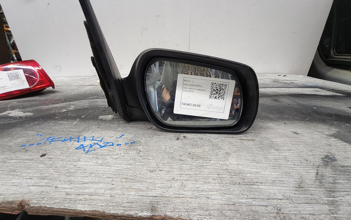 2005, Mazda, 2, DY, Right Door Mirror