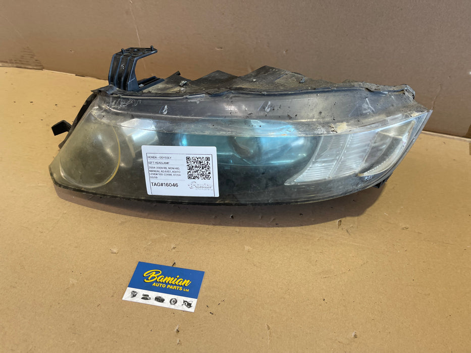 2005, Honda, Odyssey, Left Headlamp