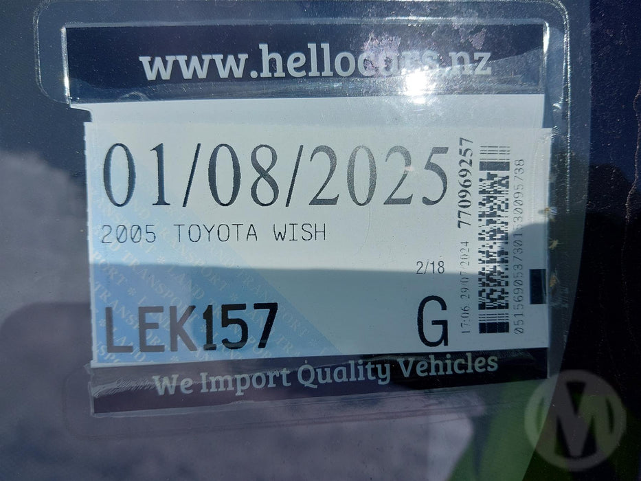 2005 Toyota Wish   5528 - Used parts for sale