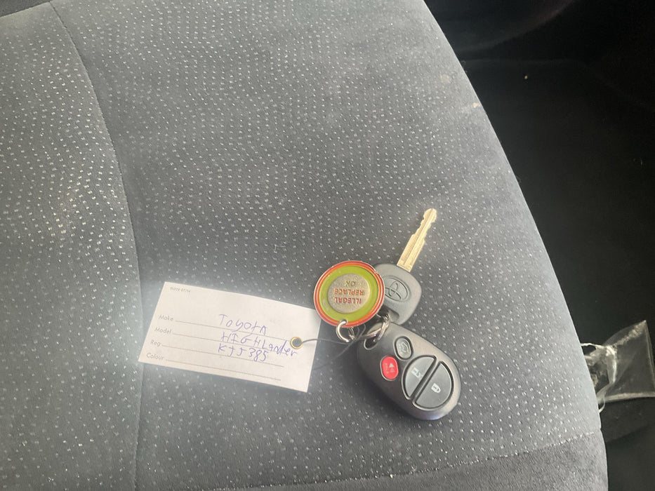 2012 Toyota Highlander 3.5P 2WD WAGON5 5A  3650 - Used parts for sale