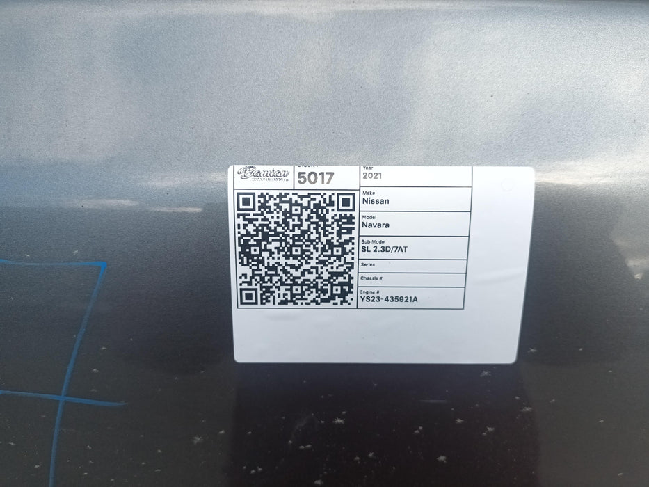 2021 Nissan Navara SL 2.3D/7AT  5017 - Used parts for sale