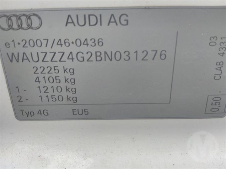 2012, Audi, A6, WAUZZZ4G2BN031276