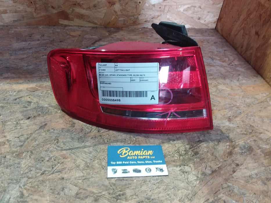 Audi A4 A4  Left Taillight