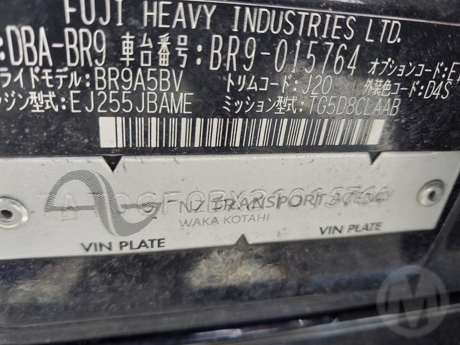 2009 Subaru Legacy  V BR 5934 - Used parts for sale