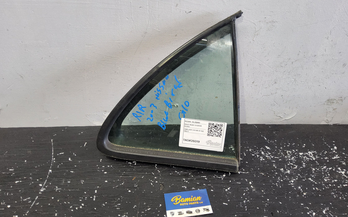 2005, Nissan, Bluebird, Sylphy, Right Rear Quarter Door Glass