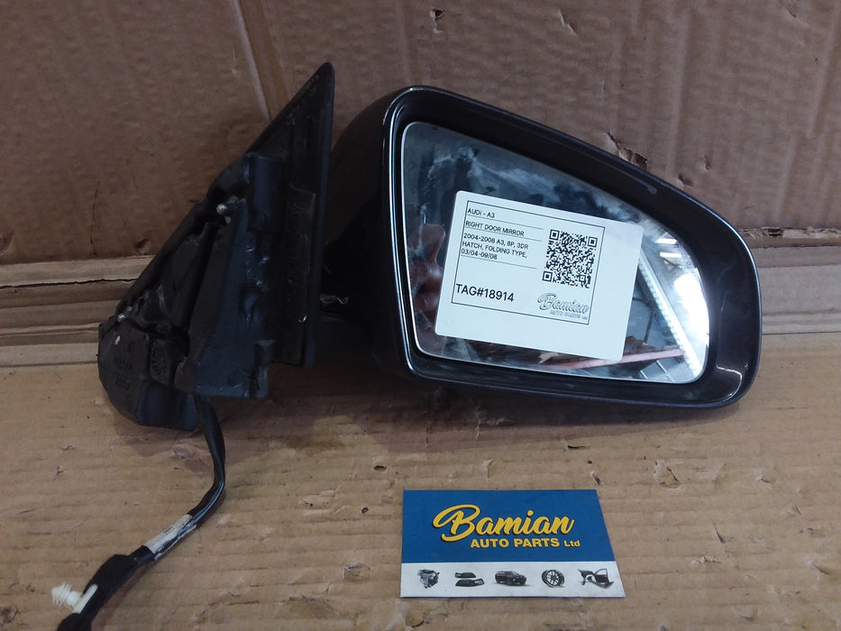 2005, Audi, A3, Right Door Mirror