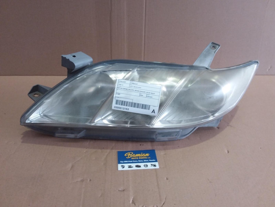 Toyota, Corolla, Left Headlamp