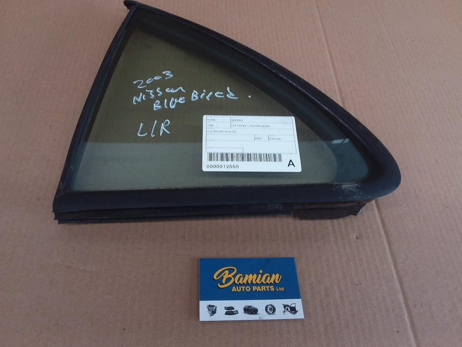 Nissan, Sylphy, Left Rear Quarter Door Glass