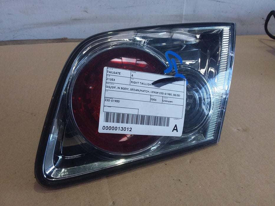 Mazda, 6, Right Taillight