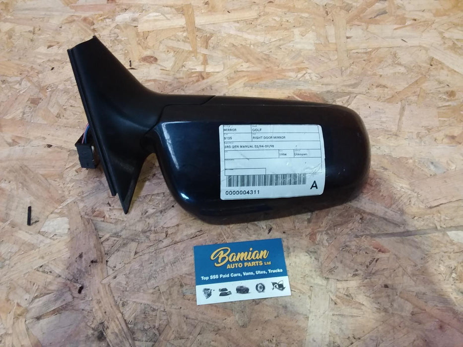 Volkswagen, Golf, Right Door Mirror