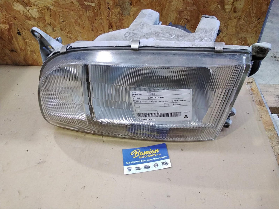 Toyota, Hiace, Left Headlamp