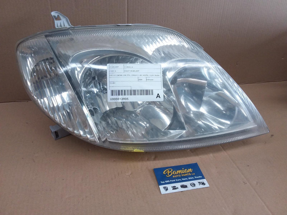 Toyota, Corolla, Right Headlamp