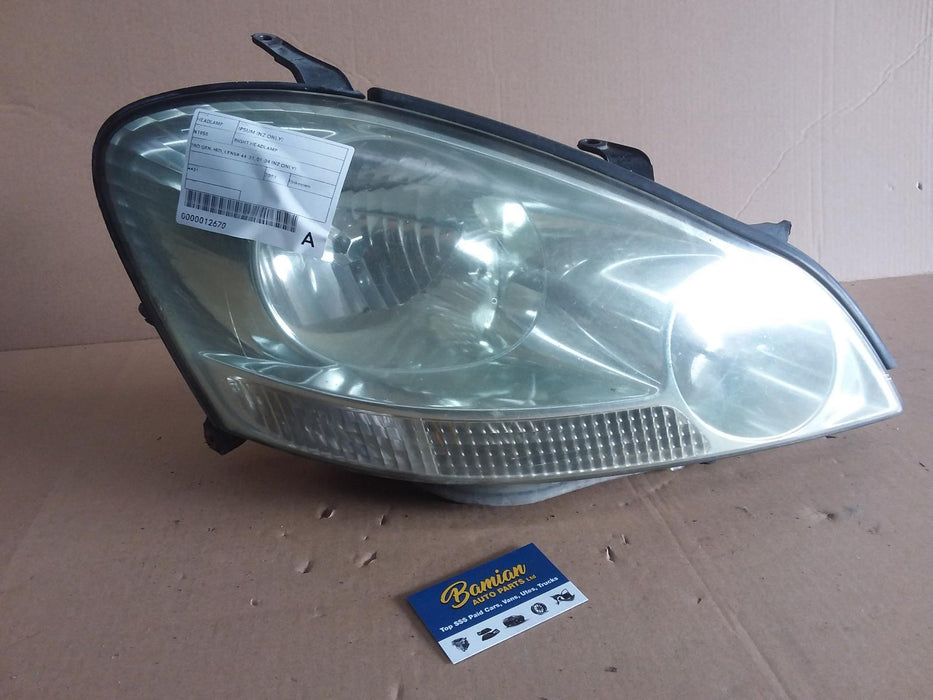 Toyota, Ipsum, Right Headlamp