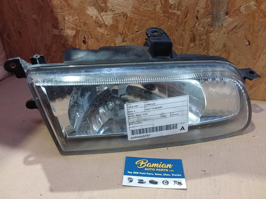 Toyota, Corolla, Right Headlamp