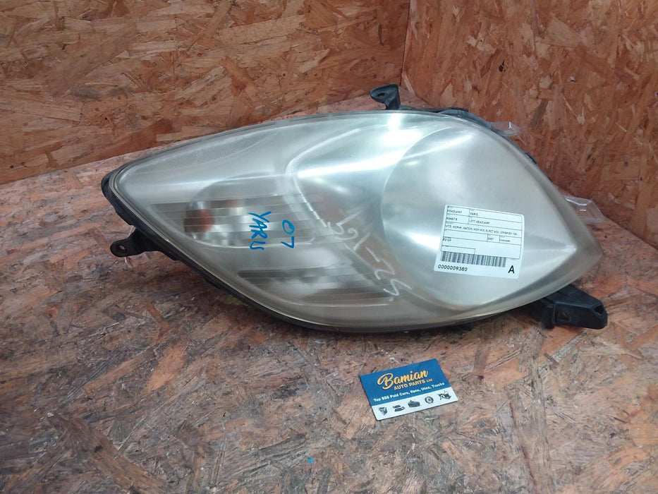 Toyota, Yaris, Left Headlamp