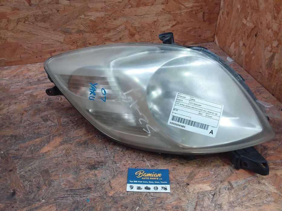 Toyota, Yaris, Left Headlamp