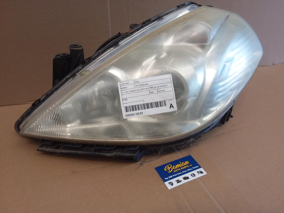 Nissan, Tiida, Left Headlamp