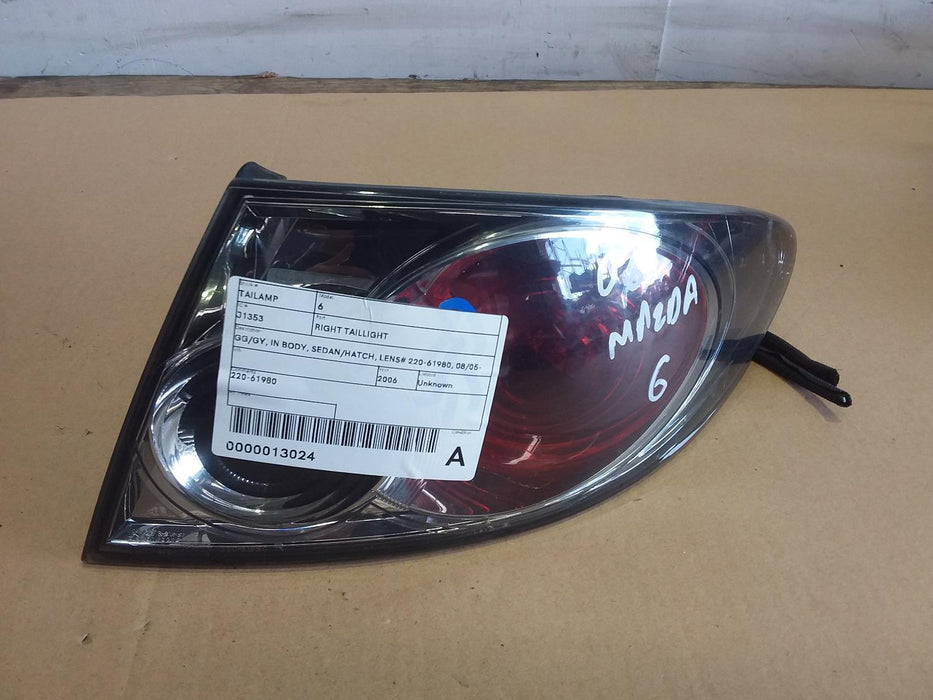 Mazda, 6, Right Taillight