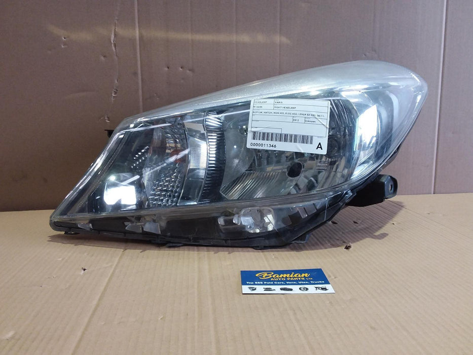 Toyota, Yaris, Vitz XP90, Right Headlamp