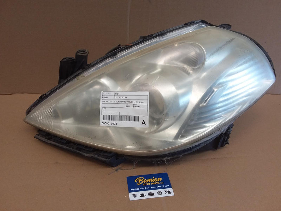 Nissan, Tiida, Left Headlamp