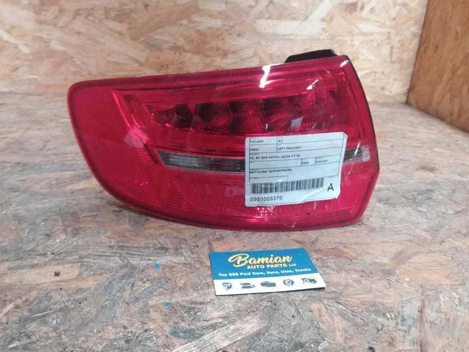 Audi, A3, Left Taillight